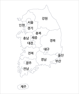 지도를 선택하시면 상세지역별로 보실 수 있습니다.